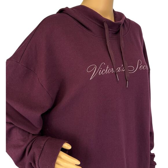 Victoria's Secret Hoodie Purple Pullover Logo Size XL - Picture 11 of 13